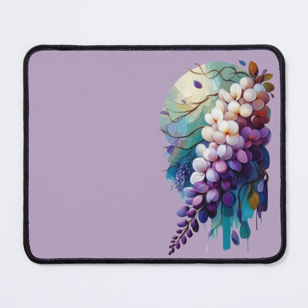 Item preview, Abstract Wisteria Flowers Oil Painting designed and sold by Fuckit-Runit.