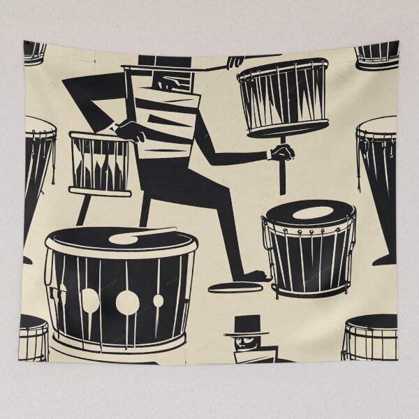 Item preview, Retro drum act designed and sold by Joanne Walsh.