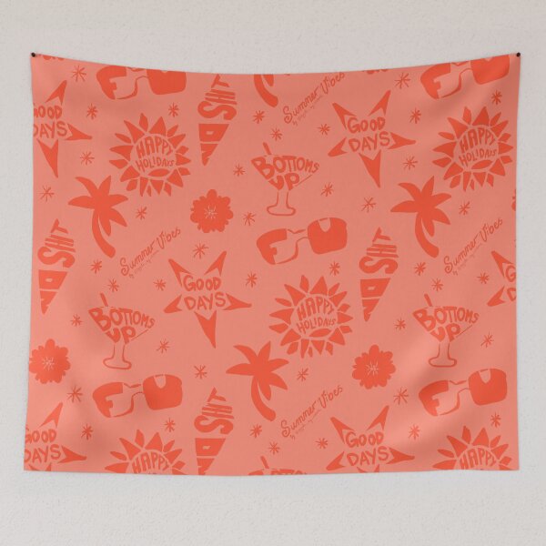 Item preview, Red Summer Pattern Collection Print designed and sold by Victoria Lehnard.