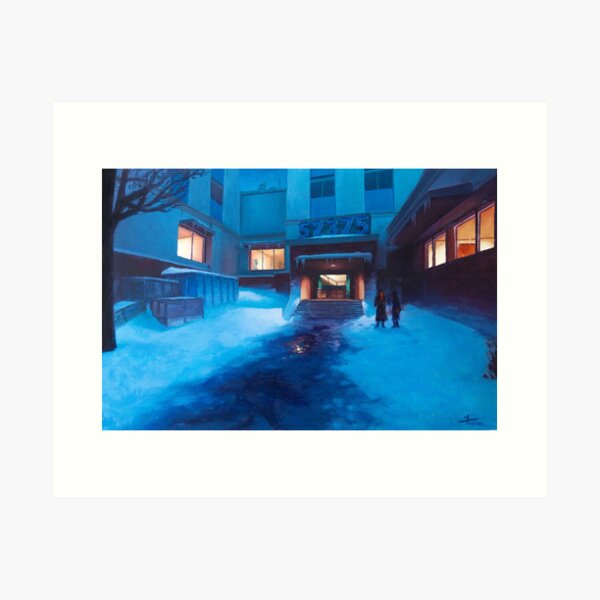 Counter Strike 2, Office - Yard at Dusk Art Print