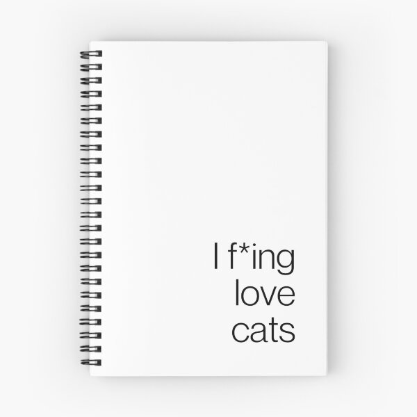 Item preview, I F*ing Love Cats - Bold Typography for Feline Devotion designed and sold by Biddakate.