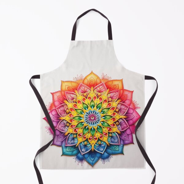 Item preview, Rainbow Mandala designed and sold by TheGlassPortal.