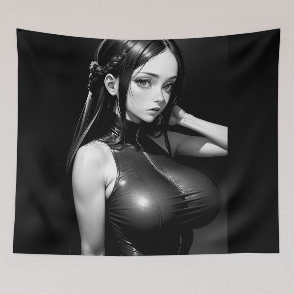 Item preview, Cute Lady in Black Lather Dress  designed and sold by NPC-Trader.