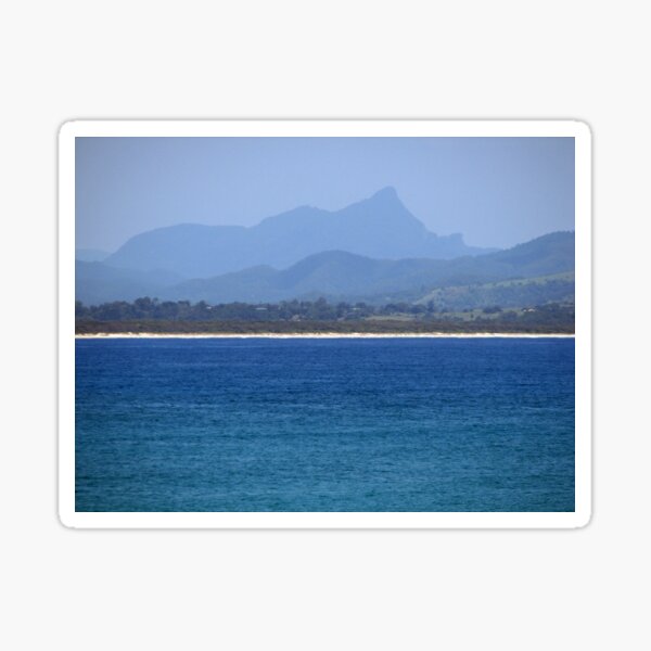 Mt Warning from Byron Bay, New South Wales (Australia) Sticker