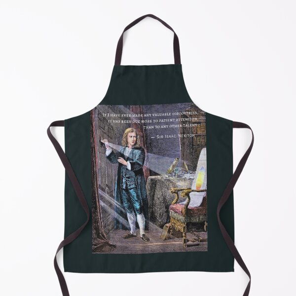 Item preview, Isaac Newton portrait and quote: If I have ever made any valuable discoveries, it has been due more to patient attention, than to any other talent. designed and sold by artbleed.