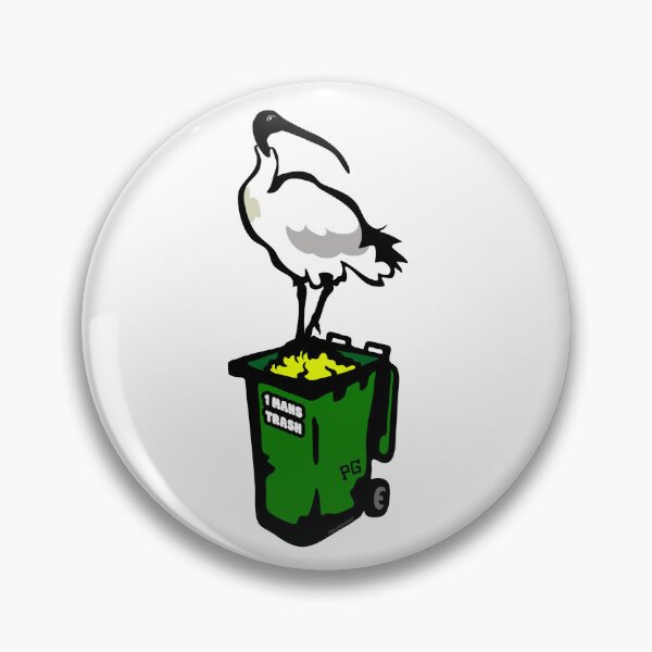 Item preview, Australian Ibis AKA Bin Juice Bird standing on Wheelie Bin designed and sold by PlacidGorilla.