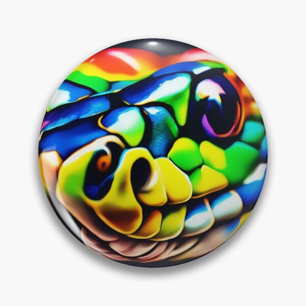 Item preview, Vibrant Snake Art Work Using a Rainbow Palette designed and sold by kakarikihill.