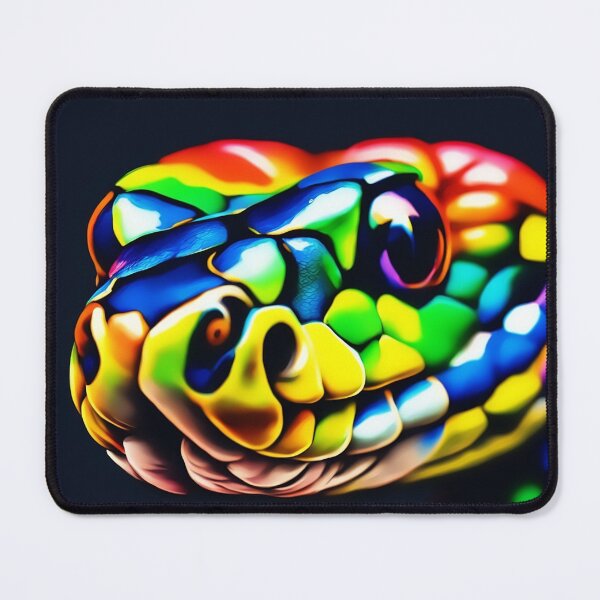 Item preview, Vibrant Snake Art Work Using a Rainbow Palette designed and sold by kakarikihill.