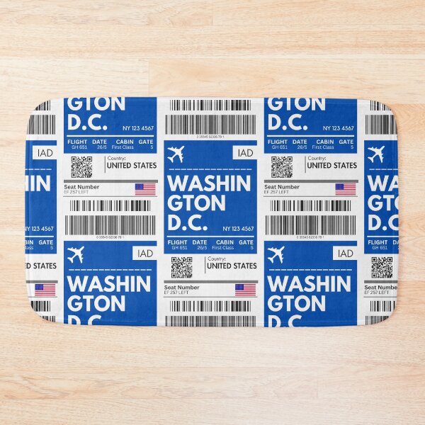 Item preview, Washington D.C. Airplane Boarding Pass designed and sold by RoamInk.