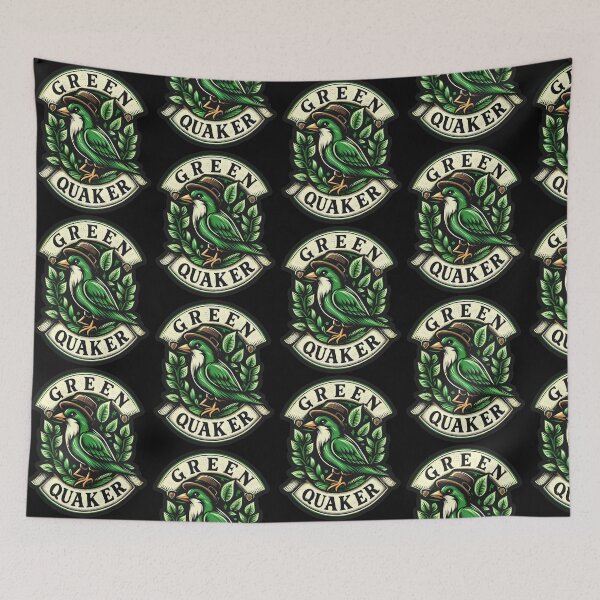Item preview, Green Quaker Parrot Bird designed and sold by CosmoLush.