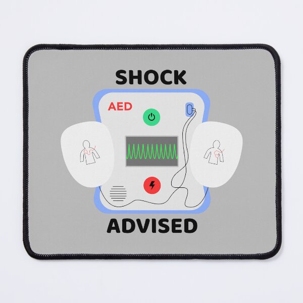 Item preview, AED / Automated External Defibrillator - Shock Advised designed and sold by Alec Morgana.