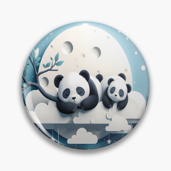 Item preview, Cute Panda Baby ,Kid Sleeping,Mom,Clouds,NIGHT,Stars designed and sold by FINALSHOP1.