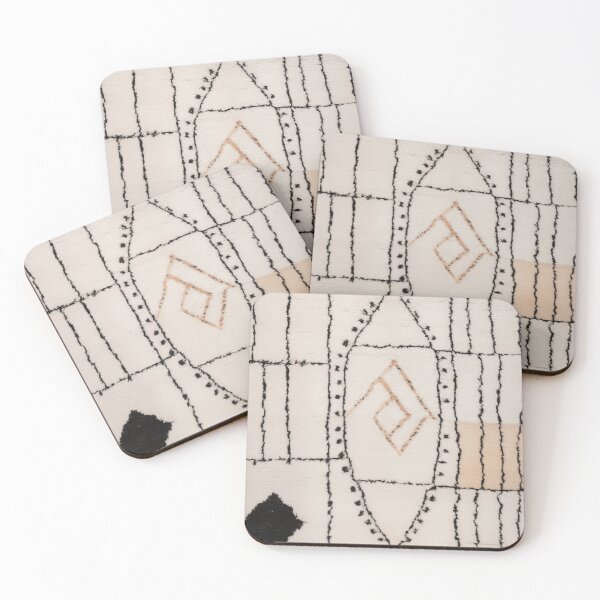 Item preview, Moroccan Berber Rug Design No.15 - Ivory White designed and sold by Zoltan Ratko.