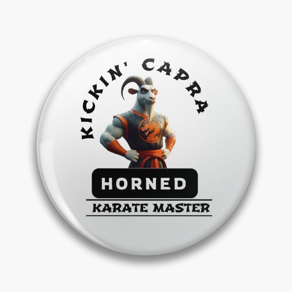 Artikelvorschau, Kickin' Capra: Gehörnter Karate-Meister entworfen und verkauft von Hungry-Murphy.