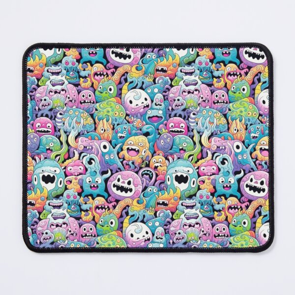 Item preview, Japanese Monsters & Ghosts- Studio Ghibli & Takashi Murakami style seamless pattern designed and sold by Onigokko.