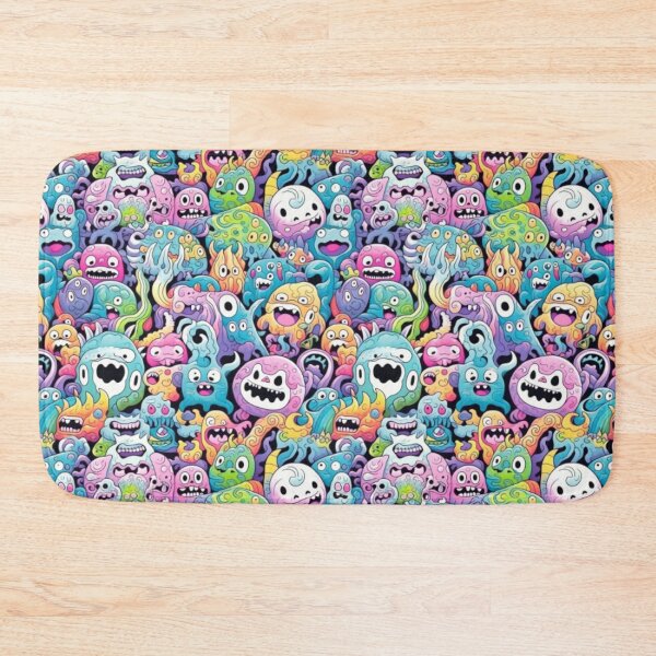 Item preview, Japanese Monsters & Ghosts- Studio Ghibli & Takashi Murakami style seamless pattern designed and sold by Onigokko.
