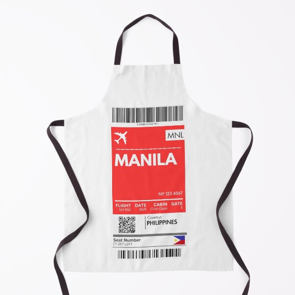 Artikelvorschau, Bordkarte für das Flugzeug Manila entworfen und verkauft von RoamInk.