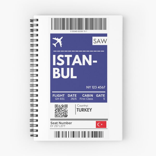 Item preview, Istanbul Airplane Boarding Pass designed and sold by RoamInk.