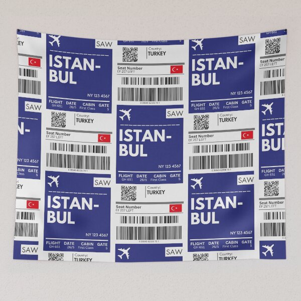 Item preview, Istanbul Airplane Boarding Pass designed and sold by RoamInk.