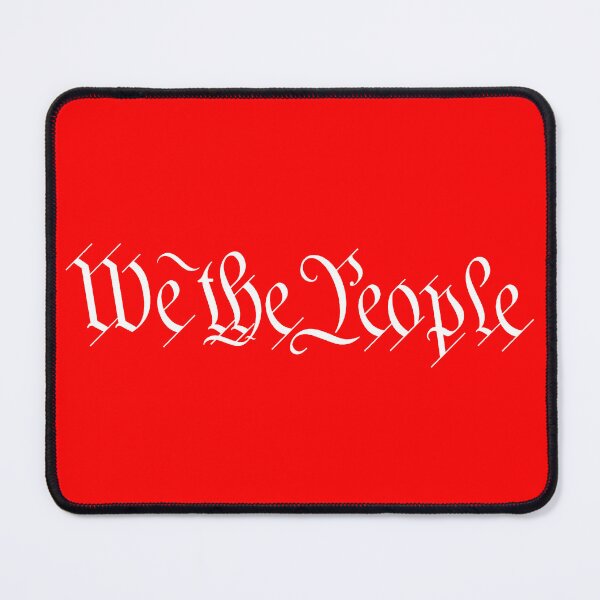 Item preview, We the People - White Text on RED designed and sold by Tree45.