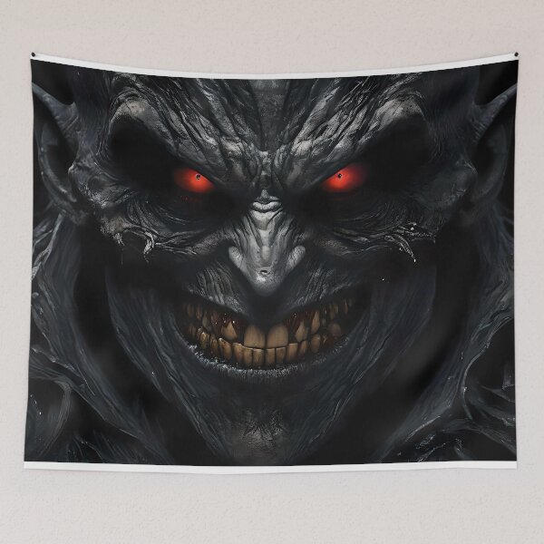 Item preview, Halloween demon digital sticker   designed and sold by Artful Dreams.
