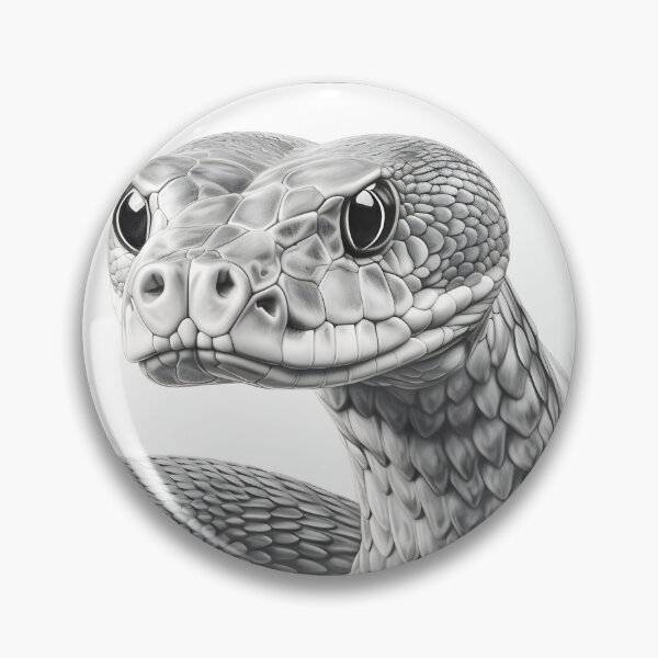 Item preview, Black and White Snake pencil drawing designed and sold by Pencil-Art.