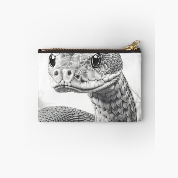 Item preview, Black and White Snake pencil drawing designed and sold by Pencil-Art.