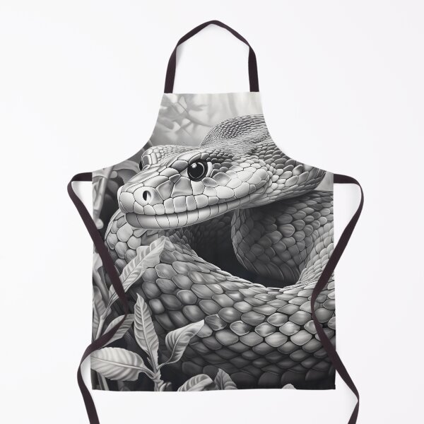 Item preview, Black and White Snake pencil drawing designed and sold by Pencil-Art.