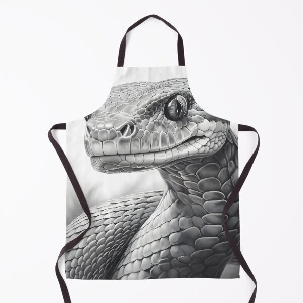 Item preview, Black and White Snake pencil drawing designed and sold by Pencil-Art.
