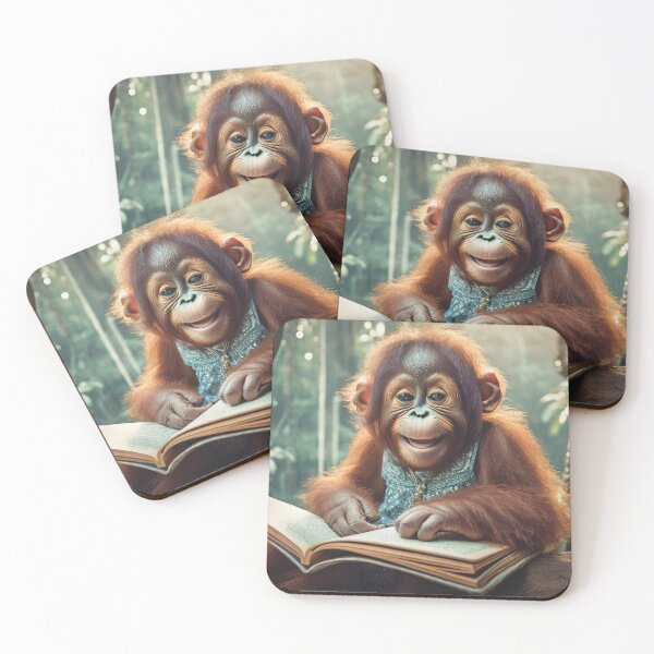 Item preview, Orangutan, Baby Animal Portrait, Cute Spirit Animals  designed and sold by 123animals.