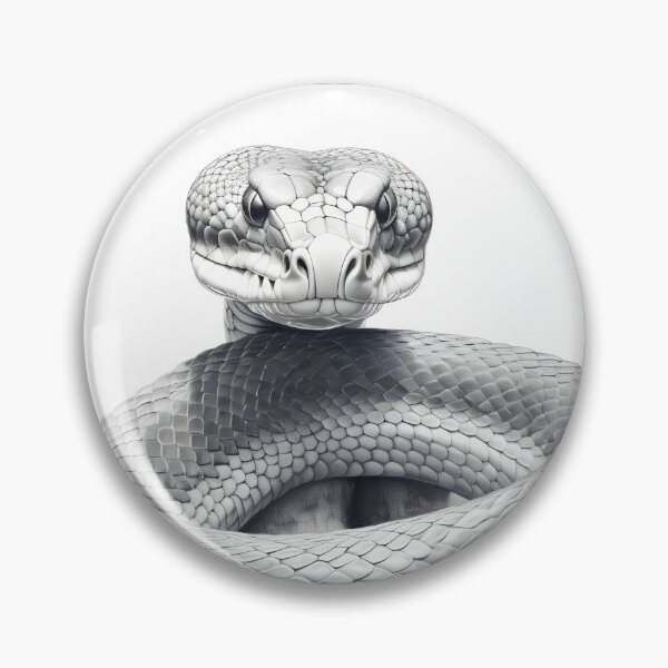 Item preview, Black and White Snake pencil drawing designed and sold by Pencil-Art.