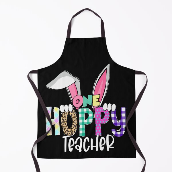 Item preview, One Hoppy Teacher Bunny Easter Day Groovy Retro Boy Girl designed and sold by Pitchou07.