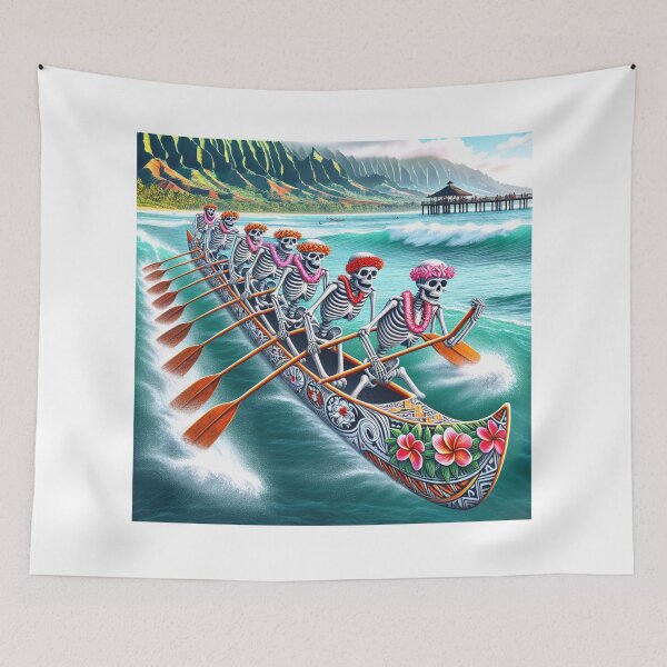 Item preview, Skeleton Island Canoe Team Hanalei Kauai designed and sold by HippieFarms11.