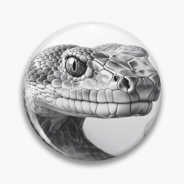 Item preview, Black and White Snake pencil drawing designed and sold by Pencil-Art.