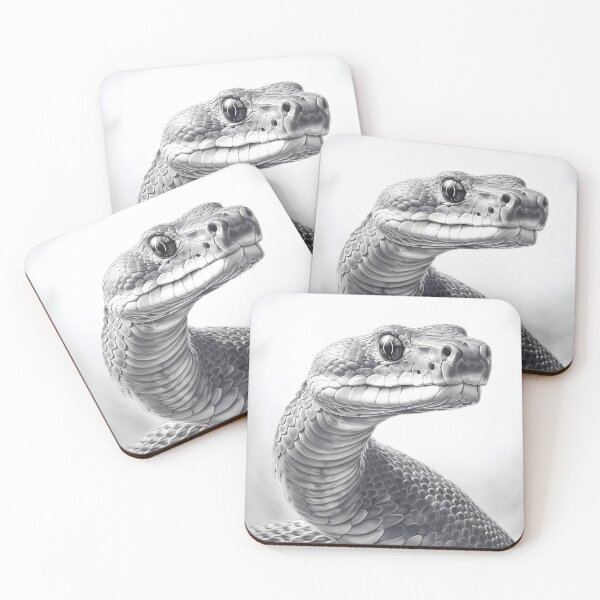 Item preview, Black and White Snake pencil drawing designed and sold by Pencil-Art.