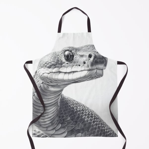 Item preview, Black and White Snake pencil drawing designed and sold by Pencil-Art.