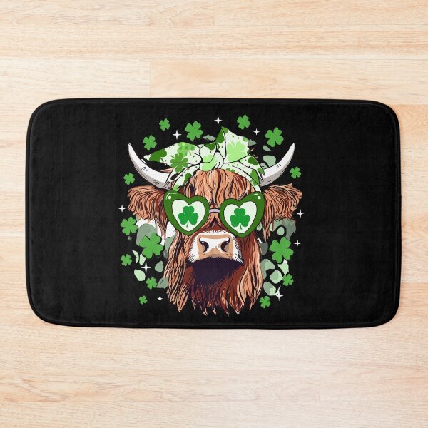 Item preview, St. Patrick’s Day Highland Cow Funny Highland Heifer designed and sold by Pitchou07.