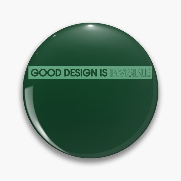 Item preview, Good Design is Invisible - UX Designer | Product Designer | UI Designer Stickers designed and sold by PoshPixel.