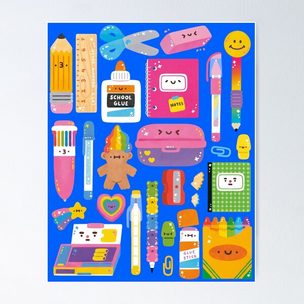Item preview, 90s School Supplies designed and sold by Figberrytea.