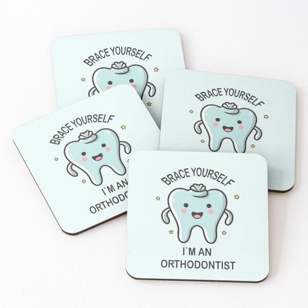 Item preview, Brace Yourself I'm an Orthodontist Funny Quote designed and sold by Verycutethings.