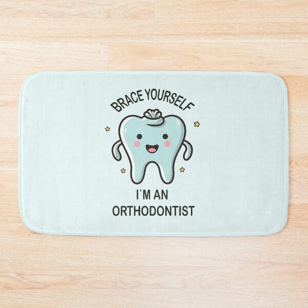 Item preview, Brace Yourself I'm an Orthodontist Funny Quote designed and sold by Verycutethings.