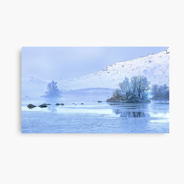 Frosty morning on Rannoch Moor, Glencoe, Scottish Highlands, UK Canvas Print