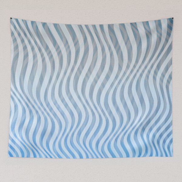 Item preview, Blue and gray waves designed and sold by BabsGrether.