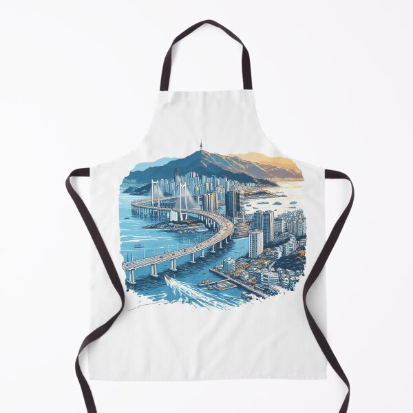 Item preview, from Dongbaek Island in Haeundae and extending all the way to Gwangan Bridge. designed and sold by PaintMeWorld.