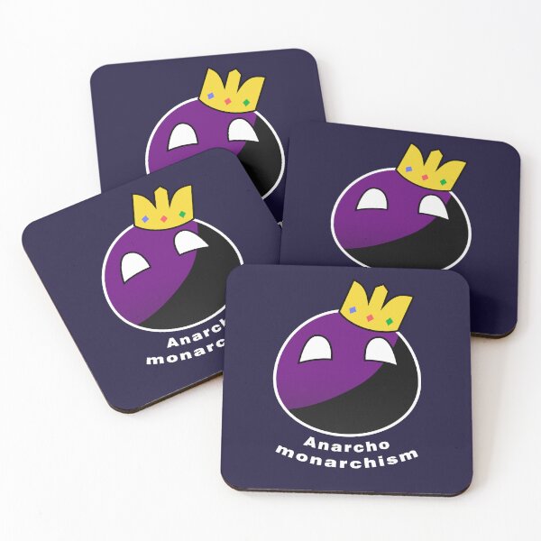 Item preview, Anarcho Monarchism Polcompball designed and sold by NaNaSpaceStore.
