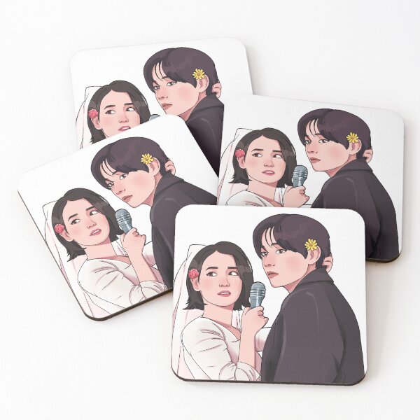 Item preview, kpop sticker / korean singer couple love wins designed and sold by kimrora.