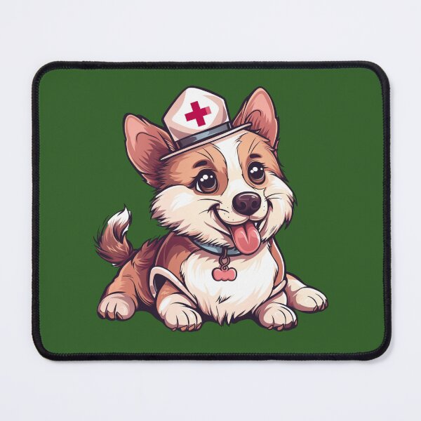 Item preview, Wishbone Dog in Doctor Hat: Adorable Sticker for Dog Lovers! designed and sold by zax454.