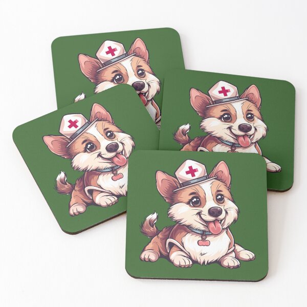 Item preview, Wishbone Dog in Doctor Hat: Adorable Sticker for Dog Lovers! designed and sold by zax454.