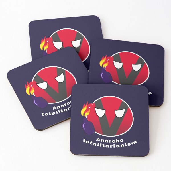 Item preview, Anarcho Totalitarianism Polcompball designed and sold by NaNaSpaceStore.