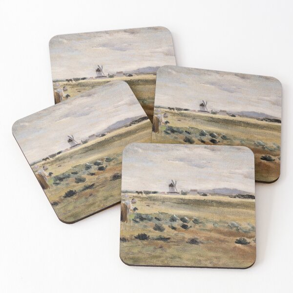 Item preview, Landscape with Windmill Vintage Country Oil Painting | P418 designed and sold by Piccolo Fiore Prints.